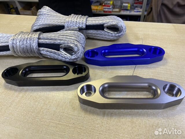 Клюз, крюк, Синтетический кевларовый трос 6мм.15 м