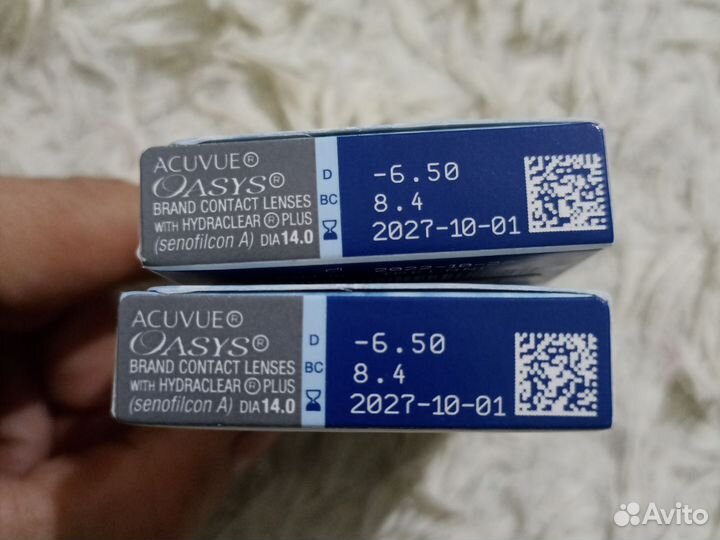 Линзы контактные acuvue oasys двухнедельные -6,5