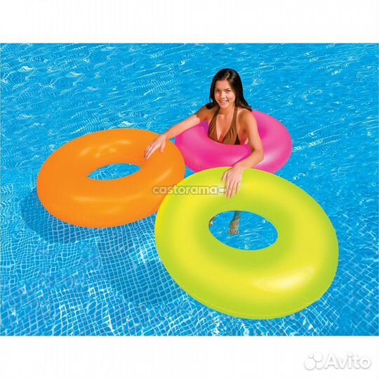 Надувной круг пончик, шина и другие