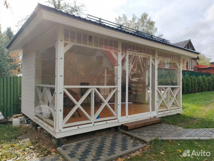 Мягкие окна для беседок террас