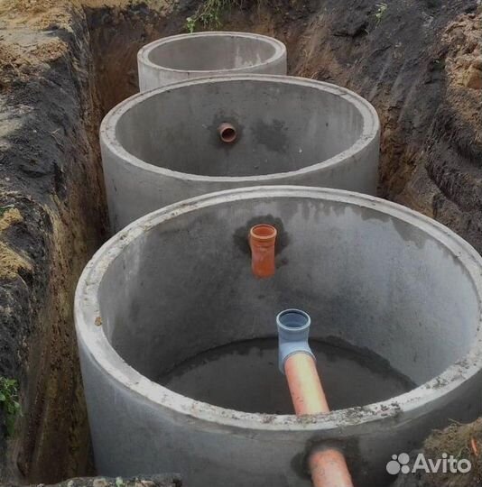 Септики из бетонных колец за один день
