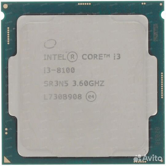 Процессор Intel Core i3-8100 OEM