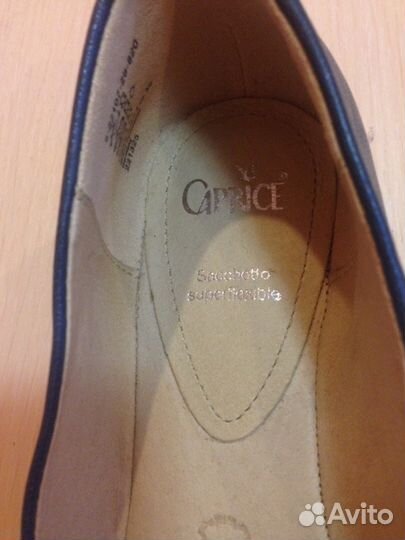 Фирменные балетки из натуральной кожи