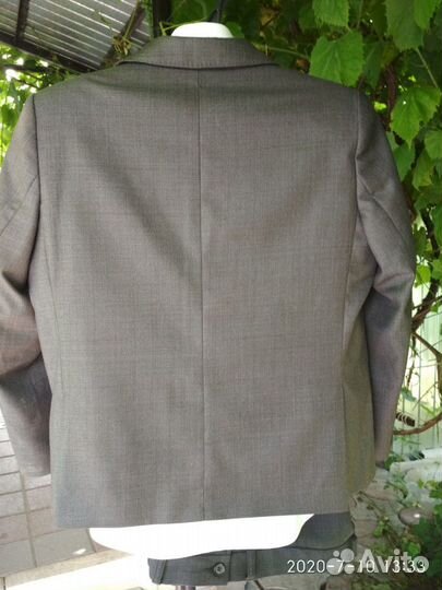 Костюм серый на плотного мальчика рост 140