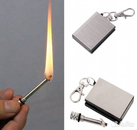 Огниво. Вечная спичка + Заправка. Новая
