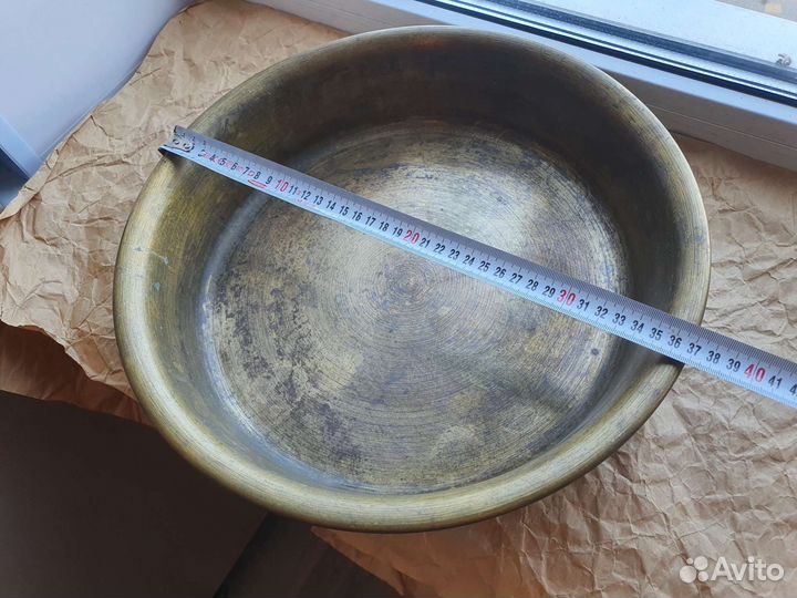 Таз латунный СССР