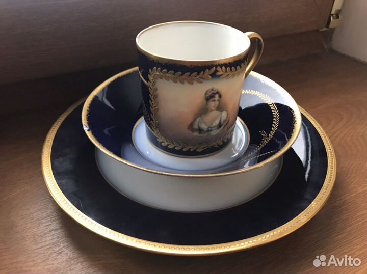 Чашка, антакварный комплект, Франция, Лимож