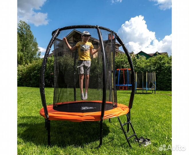 Батут уличный с сеткой