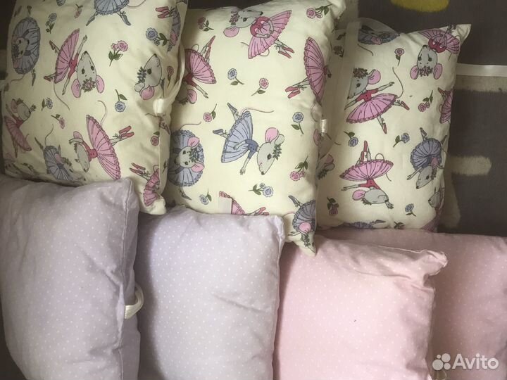 Бортики подушки в детскую кроватку