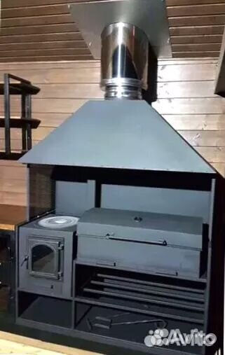 Мангал С печкой под казан