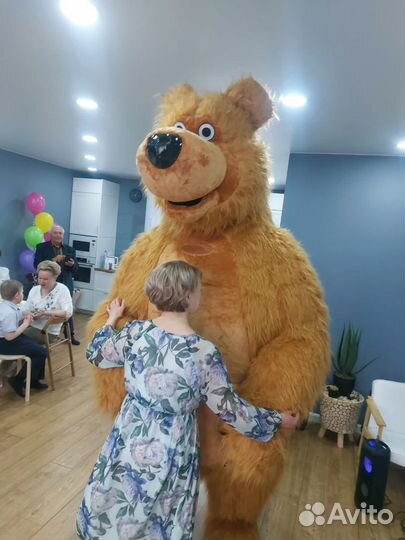 Надувной костюм медведя