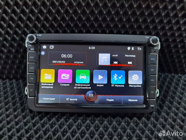 Android магнитола Volkswagen Skoda IPS экран Новая