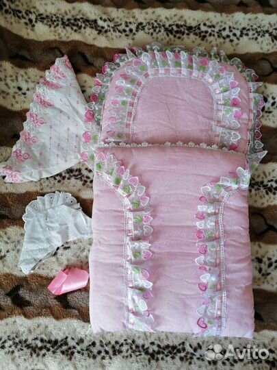 Конверт на выписку для девочки весна