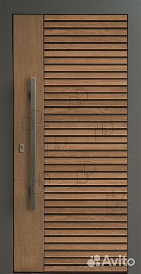 Входная стальная дверь натуральный шпон
