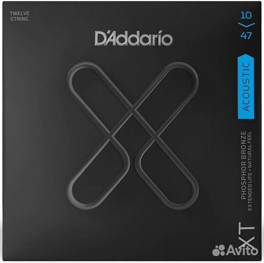 D'Addario xtapb1047-12 для двенадцатиструнной гита