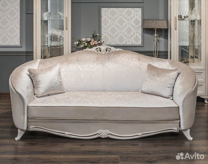 Диван 3х местный раскладной Мокко цвет бежевый