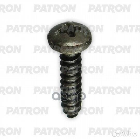 Винт металлический черн кругл шляпка под крест