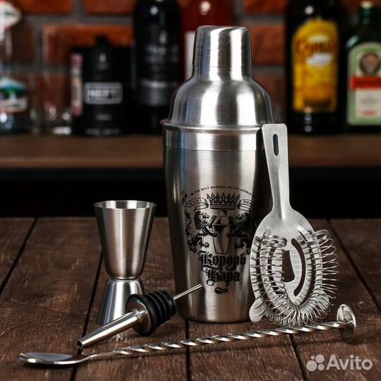 Набор для приготовления коктейлей «Король бара», г