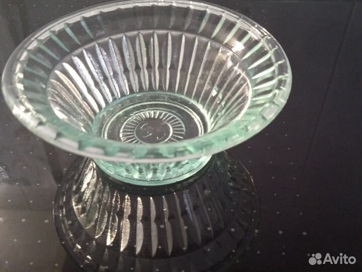 Вазочка цветное стекло СССР клеймо