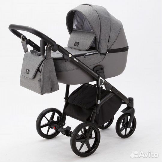 Коляска adamex mateo TIP 2В1 3В1 тем коричневый