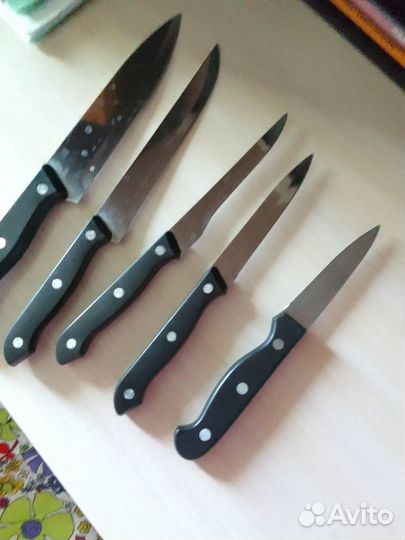 Ножи б\у на подставке