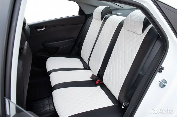 Чехлы из экокожи Mazda 6 2008- sed серый (87151)