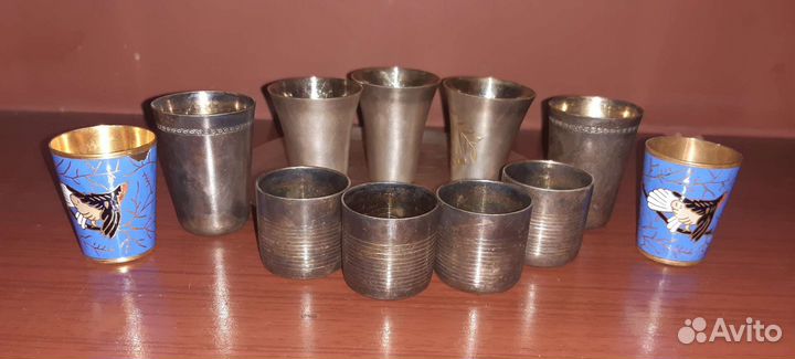 Стопки мельхиоровые