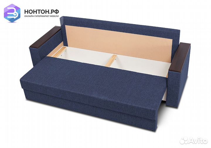 Диван еврокнижка Атланта синий