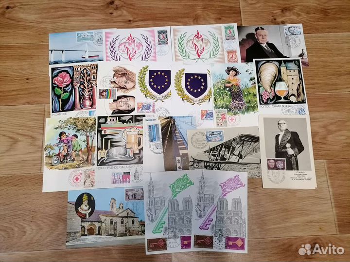 Почтовые карточки первого дня Франция