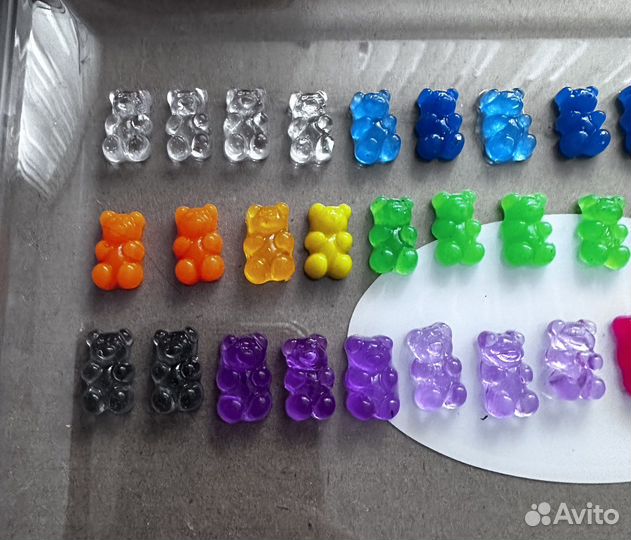 Фигурки для дизайна ногтей мишки