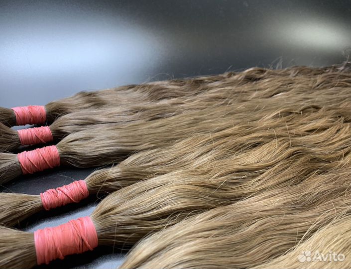 Славянские волосы для наращивания, волна, рассрочк