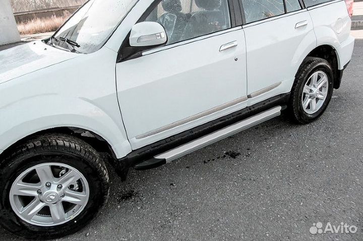 Пороги алюминиевые DW Hower H3 (2017)