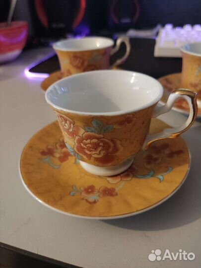 Кофейный сервиз на 6 пар Япония