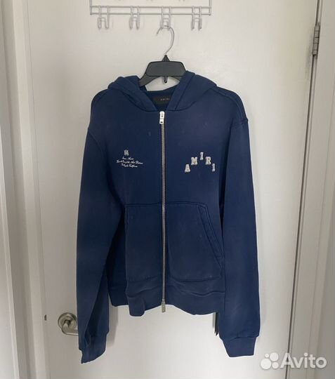 Зип худи Amiri Vintage Collegiate Blue