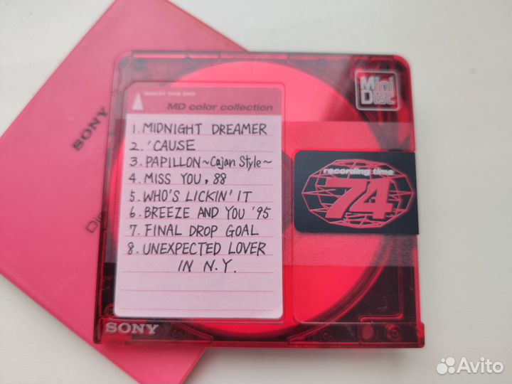 Sony MD color collection Red