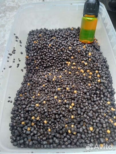Пеллетс mix 1-3 мм. +ликвид +флюро жидкость
