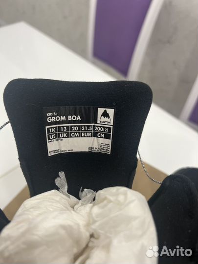 Сноубордические ботинки детские burton