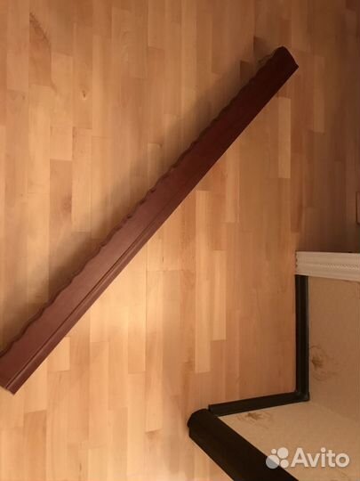 Карниз 1,5 м с багетом из натуральной вишни