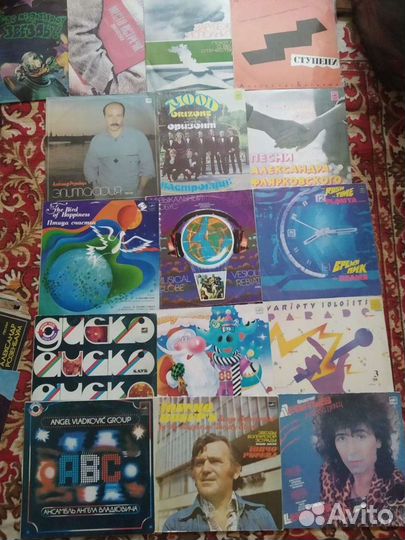 Пластинки виниловые.Много