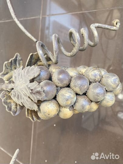 Дизайнерская кованная панель виноградная лоза