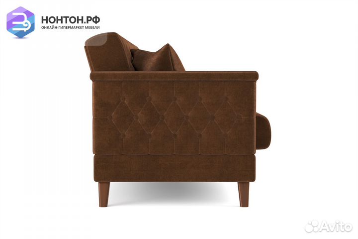 Диван книжка Амарант коричневый