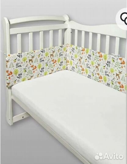 Бортики новые в детскую кроватку