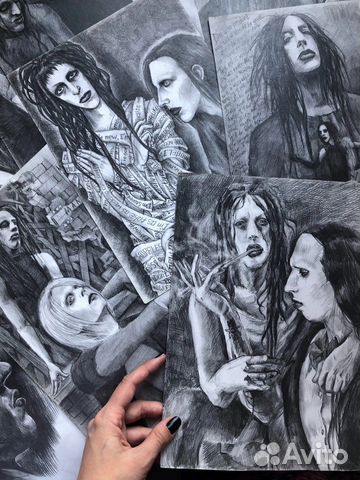 Рисунки Мэрилин Мэнсон