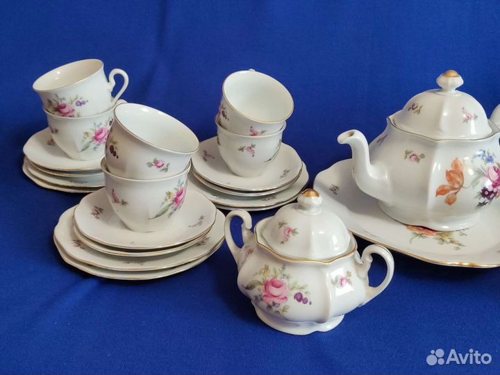 Чайный сервиз Богемия, Мейсенский букет, Чехия