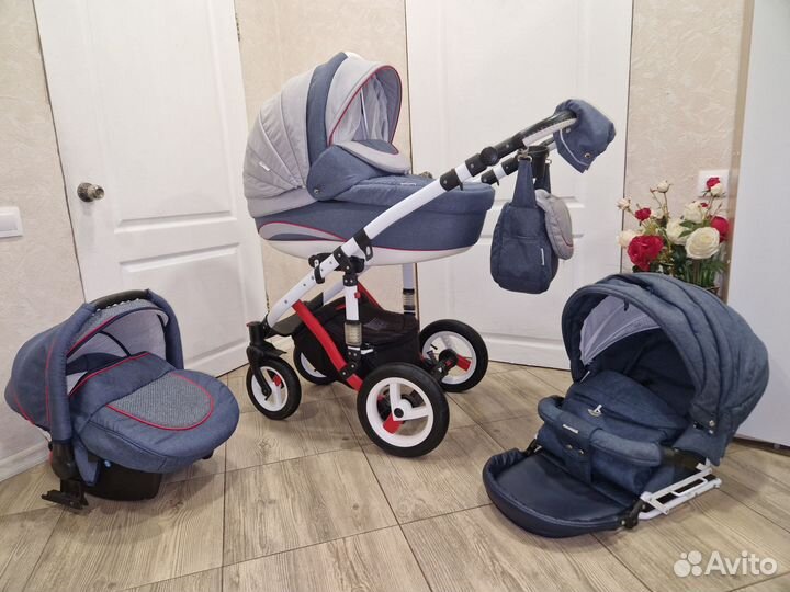 Коляска 3 в 1 bebe mobile