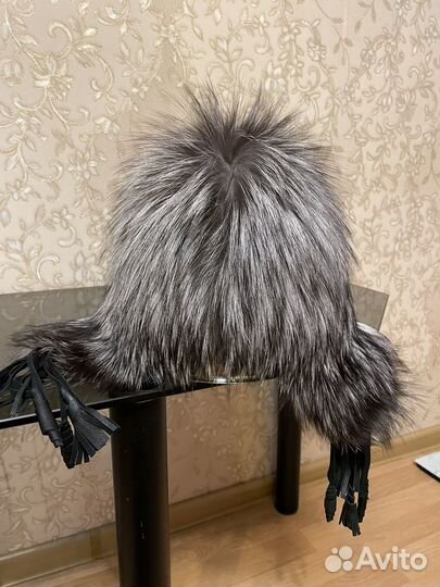 Шапка чернобурка,ушанка женская