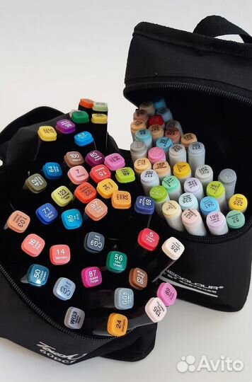 Маркеры/фломастеры для скетчинга. Двусторонние