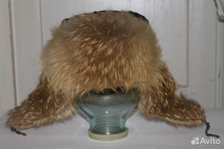 Зимняя лисья шапка ушанка