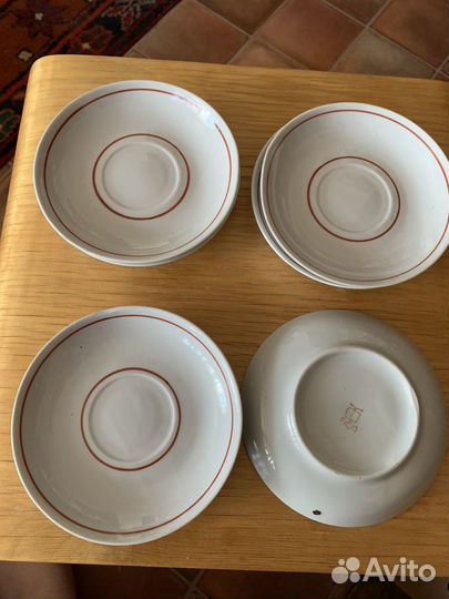 Чайный сервиз Туймазы, чашки Кобальт с золотом лфз