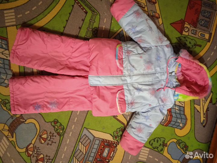 Зимний комбинезон для девочки 104 110